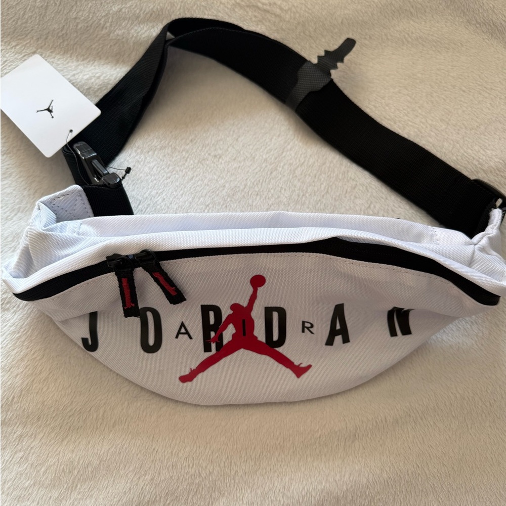 Jordan Red, White, and Black Waist Bag